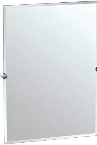 Gatco Latitude II Rectangle Mirror,, Chrome, 31.5 Inch, Frameless Rectangle, 31.50"H X 27.50"W