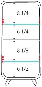 PaletteLife Figurine-Case 4 Tiers Collection-Case Mirror-Backboard Woodgrain Purple BLT-612PP