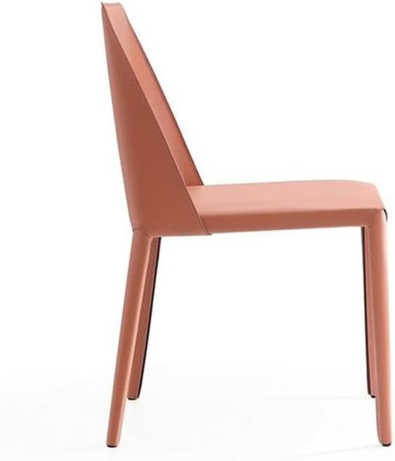 Manhattan Comfort Paris Clay Saddle Leather Dining Chair (Set of 4), Clay