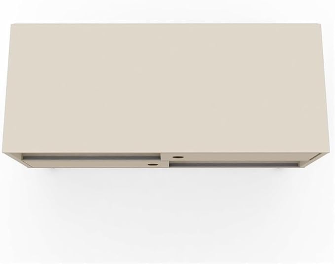 Manhattan Comfort Baxter 35" Mid Century TV Stand for Bedroom and Living Room Use, Entertainment Center with Storage, Shelves and Sliding doors, Ideal for 32 to 40 Inch Screens, Off White