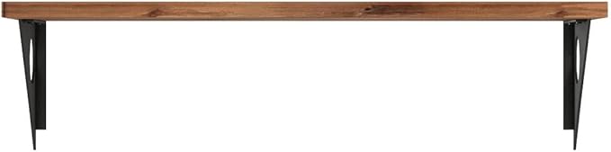 Industrial Rustic Wall-Mounted Drop-Leaf Table, Dining Table Desk, Pine Wood Wall-Mounted Bar Tables (47"X14")