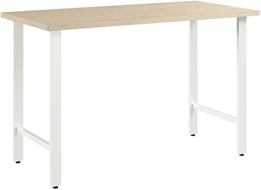 Bush Business Furniture Hustle 48W x 24D Computer Desk with Metal Legs in Natural Elm, Modular Office Table for Home and Professional Workspace