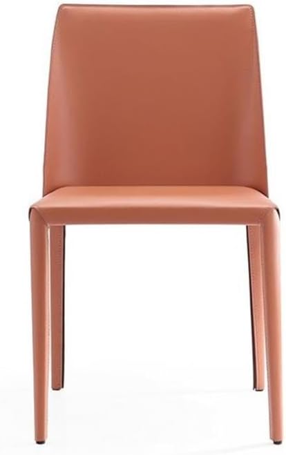 Manhattan Comfort Paris Clay Saddle Leather Dining Chair (Set of 4), Clay