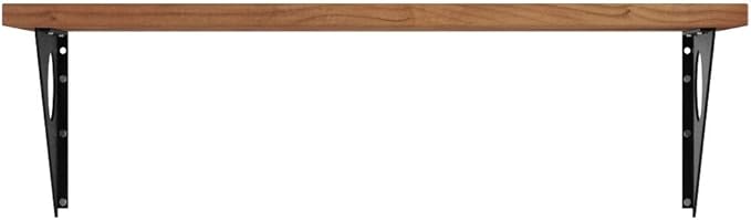 Industrial Rustic Wall-Mounted Table, Dining Table Desk, Pine Wood Wall-Mounted Bar Tables (40"X14")