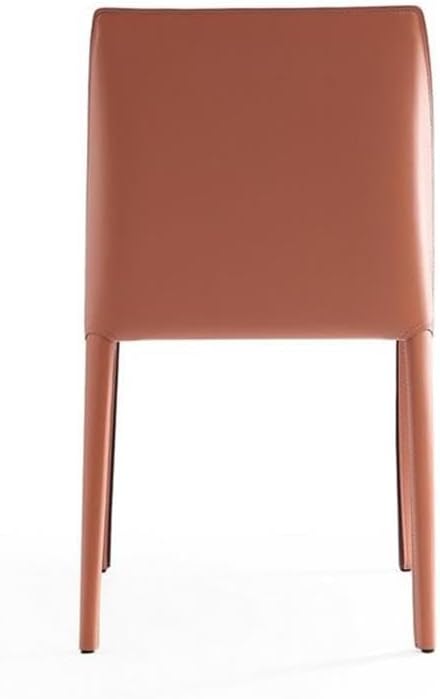 Manhattan Comfort Paris Clay Saddle Leather Dining Chair (Set of 4), Clay
