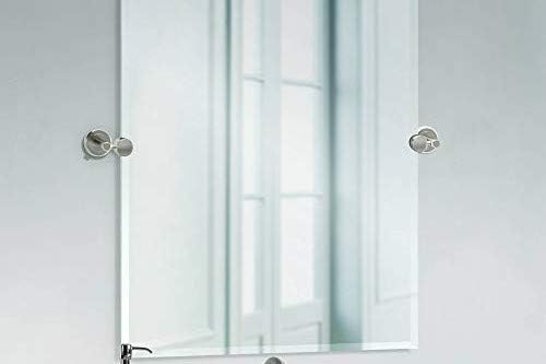 Gatco 4299S Latitude II Rectangle Mirror,, Satin Nickel, 31.5 Inch, Frameless Rectangle
