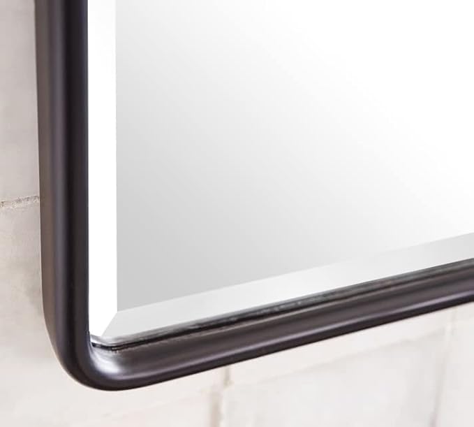 TEHOME 30 x 40'' Oil Rubbed Bronze Pivot Bathroom Mirror Tilt Vanity Mirror Large 40x30'' Dark Bronze Metal Framed Rectangle Pivoting Beveled Vanity Mirrors for Wall, Vertical