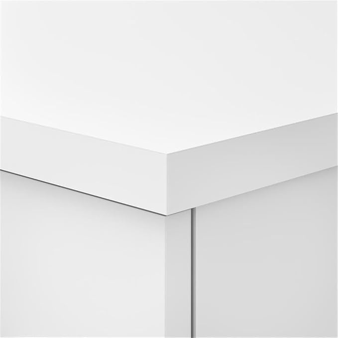 Bush Furniture Somerset Small Accent Storage Cabinet with Doors and Shelves in White, 2 Door Organizer for Home Office, Living Room, Kitchen Pantry, Entryway