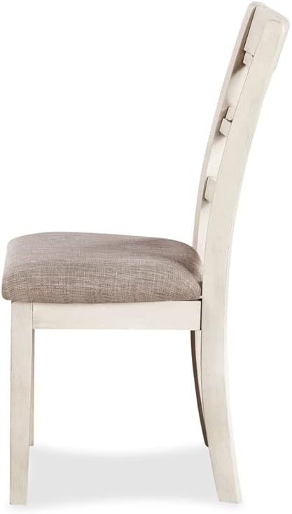 New Classic Furniture Cori 5-Piece Round Dining Set with 1 Table and 4 Chairs, Beige and Brown