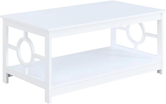 Convenience Concepts Ring Coffee Table, White