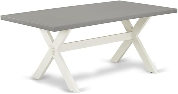 East West Furniture XT097 X-Style Kitchen Table - a Rectangle Dining Table Top with Stylish Legs, 40x72 Inch, Multi-Color