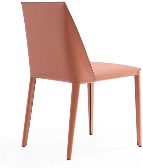 Manhattan Comfort Paris Clay Saddle Leather Dining Chair (Set of 4), Clay