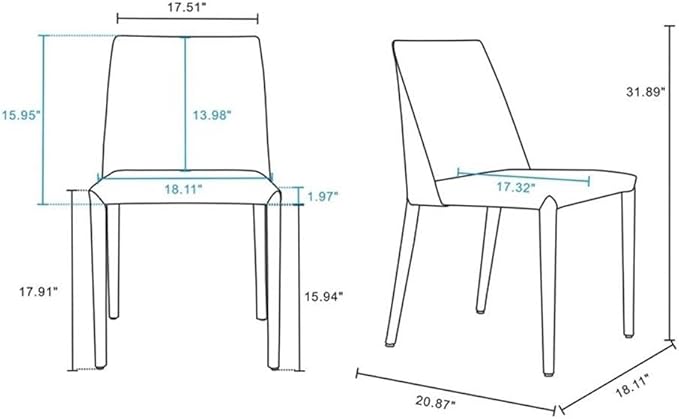 Manhattan Comfort Paris Clay Saddle Leather Dining Chair (Set of 4), Clay