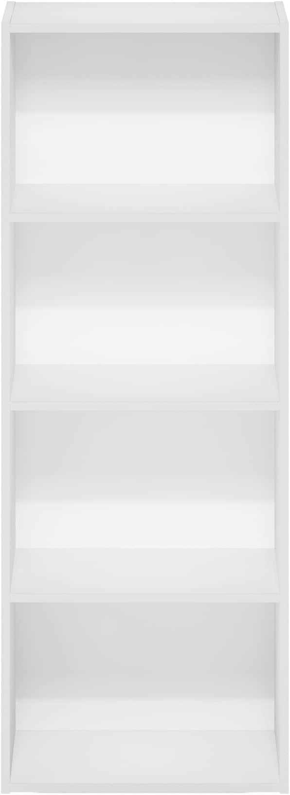 Furinno Luder Bookcase / Book / Storage, 4-Tier, White