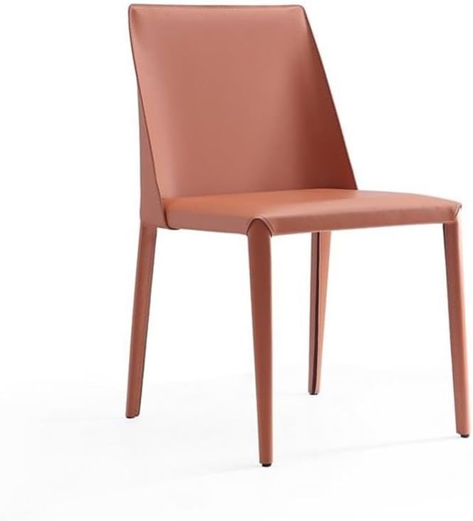 Manhattan Comfort Paris Clay Saddle Leather Dining Chair (Set of 4), Clay