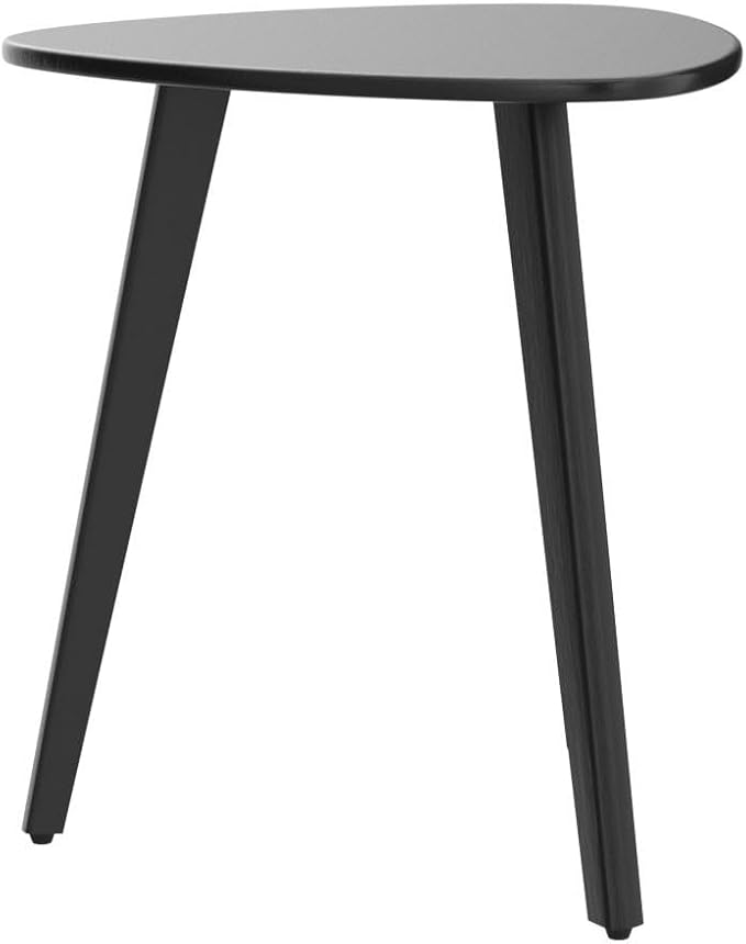 MH London Tri Pin Side Table I Handmade Natural Mango Wood, Naturally Moisture Resistant, Maintenance Free I 18" x 18" x 20" I Wandsworth, Black