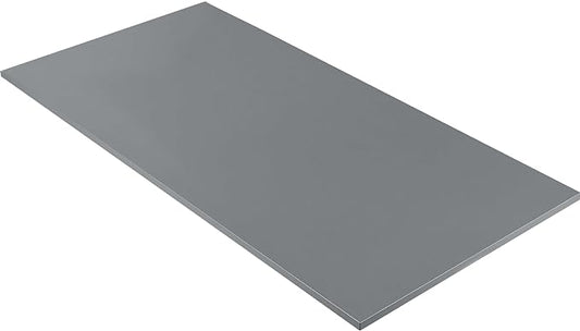 Kaboon 45x20 inch Table Top Universal, Solid One-Piece Desktop, Reversible Melamine Countertop, Double Desks, L-Desk DIY, Gray