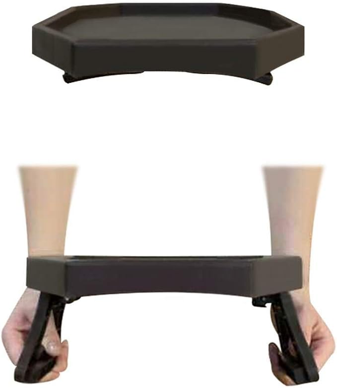 Pekokavo Sofa Armrest Clip Table – No-Slip Couch Tray for Drinks, Snacks, Remote – Adjustable Armchair Table for Living Room, Bedroom, Dorm – Fits Most Armrests (Cherry)