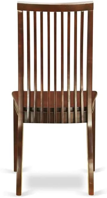 East West Furniture DOIP9-MAH-W 9 Piece Dining Room Furniture Set Includes a Rectangle Wooden Table with Butterfly Leaf and 8 Kitchen Dining Chairs, 42x78 Inch, Mahogany