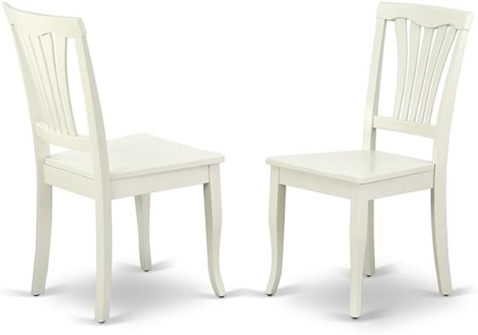 East West Furniture DOAV9-LWH-W 9 Piece Modern Dining Table Set Includes a Rectangle Wooden Table with Butterfly Leaf and 8 Kitchen Dining Chairs, 42x78 Inch, Linen White