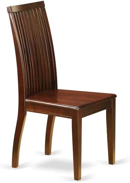 East West Furniture DOIP7-MAH-W 7 Piece Dining Table Set Consist of a Rectangle Dining Room Table with Butterfly Leaf and 6 Wood Seat Chairs, 42x78 Inch, Mahogany