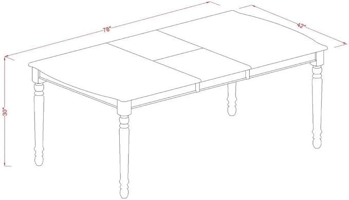 East West Furniture DODA9-LWH-13 9 Piece Dining Table Set Includes a Rectangle Kitchen Table with Butterfly Leaf and 8 Polyester Fabric Chairs, Linen White