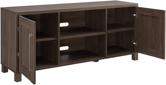 Henn&Hart Rectangular TV Stand for TV's up to 65" in Alder Brown, TV Stands for the Living Room