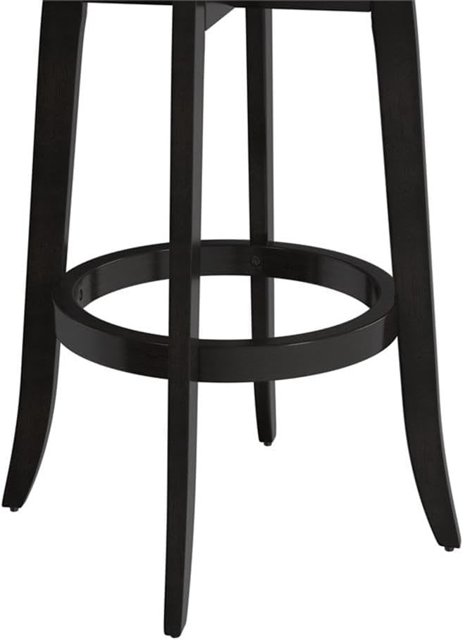 Hillsdale Savana Wood Bar Height Kitchen Stool, 29.5" High, Black