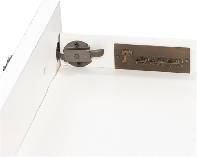 Liberty Furniture Industries Magnolia Manor Lift Top Writing Desk, W56 x D28 x H30, White