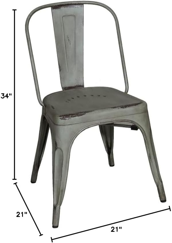 LIBERTY FURNITURE INDUSTRIES, INC. Bow Back Side Chair - Green-Set of 2
