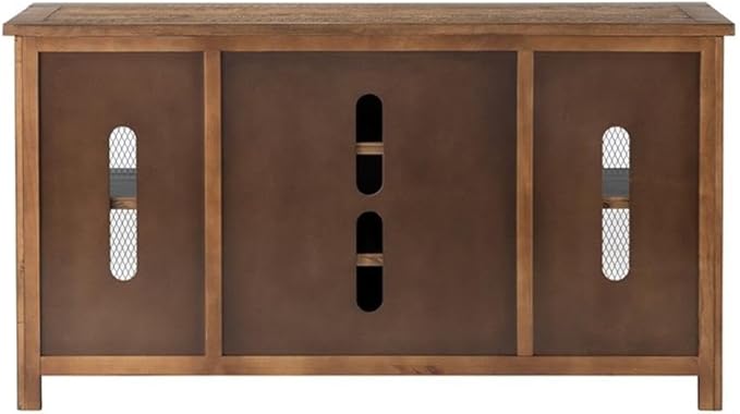Martin Svensson Home Rustic 65” Solid Wood TV Stand with Storage, Natural Finish