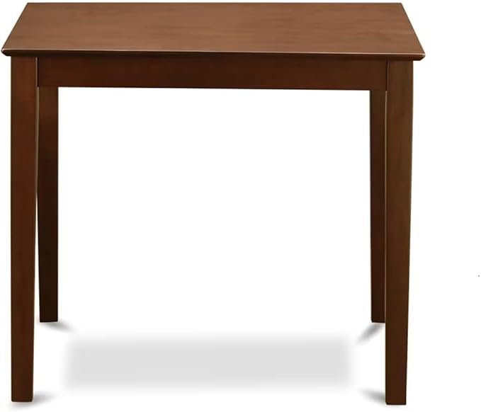 East West Furniture VNQU5-MAH-W 5 Piece Counter Height Pub Set Includes a Square Dining Room Table and 4 Kitchen Chairs, 36x36 Inch, Mahogany