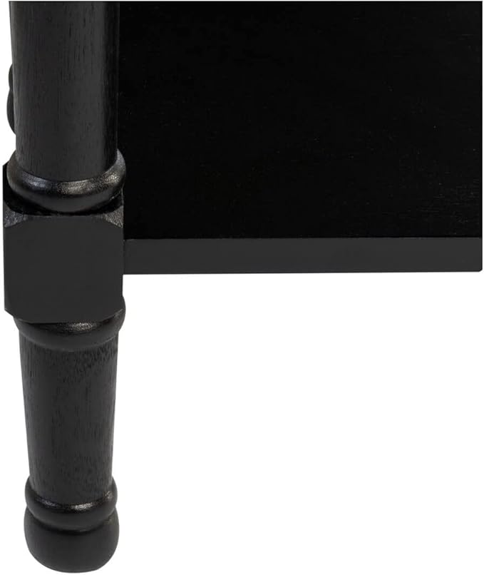 SAFAVIEH Home Collection Peyton Black 1-Drawer Lower Shelf Accent Table ACC5704B