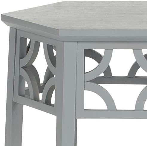 Safavieh American Homes Collection Connor Pearl Blue Grey Hexagon End Table