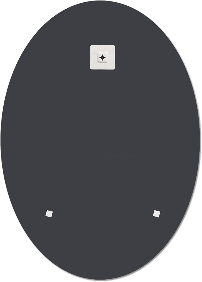 Bathroom Mirror for Over Sink, Oval Frameless Mirror, Beveled Polished Wall Mirror for Bathroom, Bedroom, Vanity and Entryway 20" x 28"