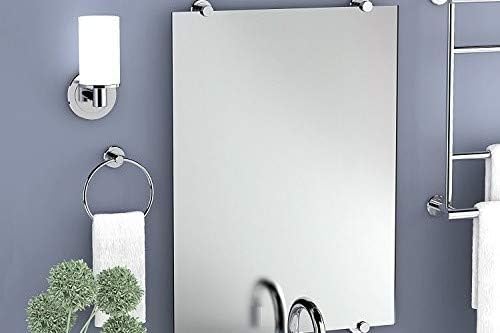 Gatco Latitude II Rectangle Mirror,, Chrome, 31.5 Inch, Frameless Rectangle, 31.50"H X 27.50"W