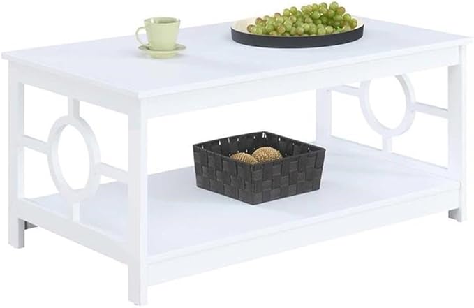 Convenience Concepts Ring Coffee Table, White