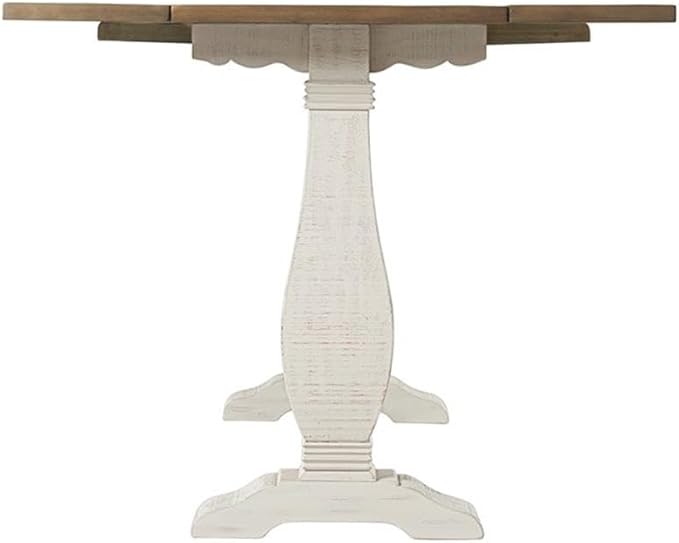 Martin Svensson Home Napa, Flip Top Sofa Console Table, White Stain and Reclaimed Natural