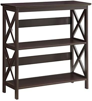 Convenience Concepts Oxford 3 Tier Bookcase, Espresso