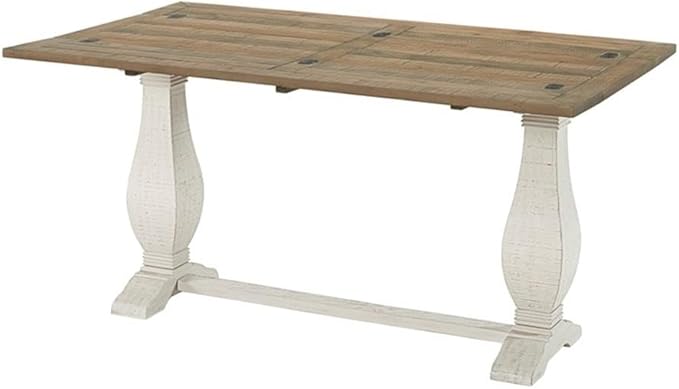 Martin Svensson Home Napa, Flip Top Sofa Console Table, White Stain and Reclaimed Natural