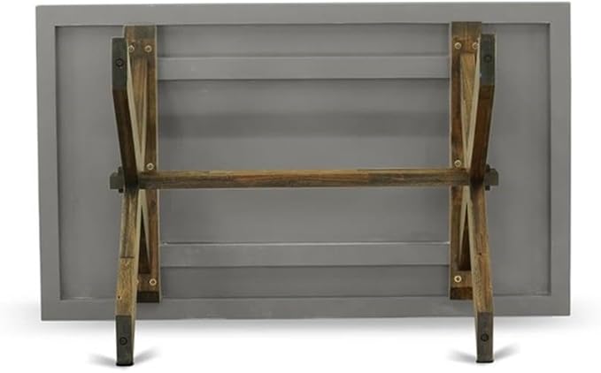 East West Furniture XT796 X-Style Dining Room Table - a Rectangle Solid Wood Table Top with Stylish Legs, 36x60 Inch, Multi-Color