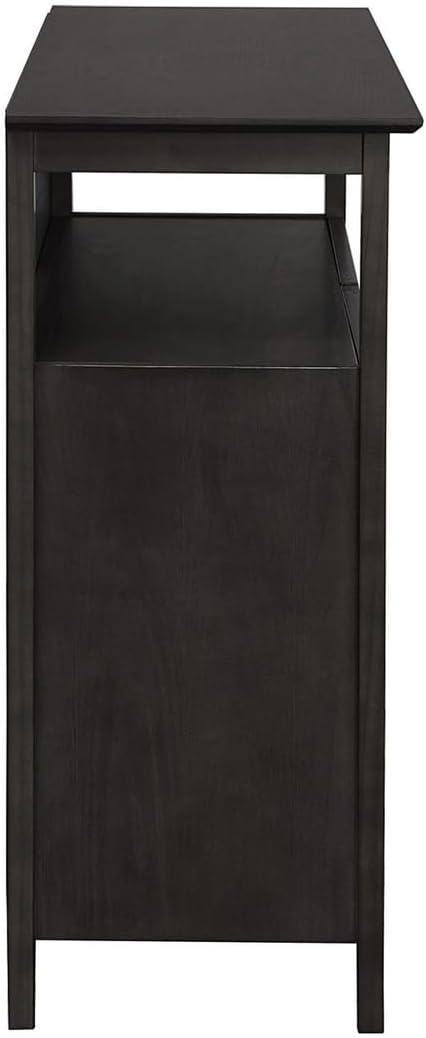Convenience Concepts Big Sur Highboy TV Stand 36" - Modern Entertainment Center For TVs up to 40", Storage Cabinet for Dining, Living Room, & Entryway, Console Hall Table with Shelves, Weathered Gray