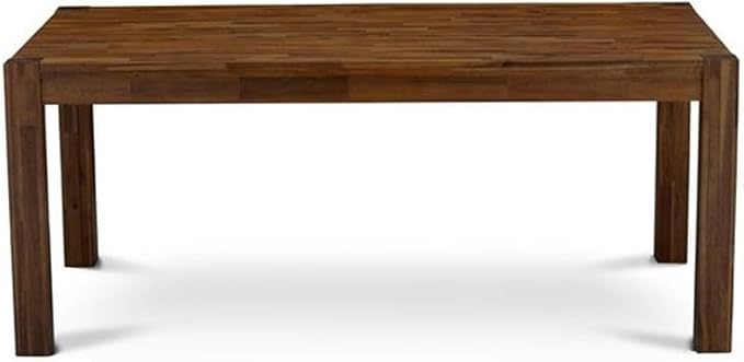 East West Furniture LM7-0N-T Lismore Dining Room Table - Rectangle Rustic Wood Table, 40x72 Inch, Walnut