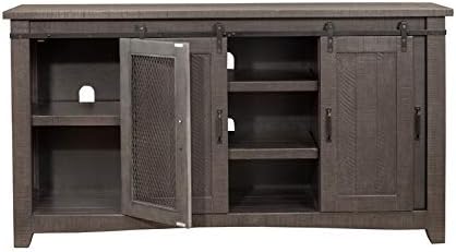 Martin Svensson Home Sierra 65" Solid Wood TV Stand, Grey