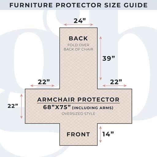 Great Bay Home Patchwork Scalloped Printed Furniture Protector Stain Resistant Chair Cover (Chair, Taupe)