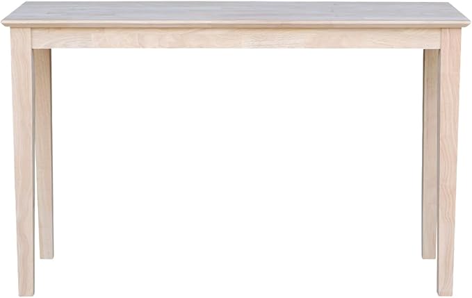 Solid Wood Extended Length Shaker Console Table - 48" Wide