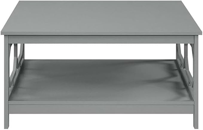Convenience Concepts Omega Square 36" Coffee Table, Gray