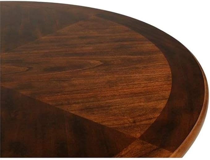 New Classic Furniture Gia 5-Piece Round Counter Height Set with 1 Dining Table and 4 Chairs, 42", Brown