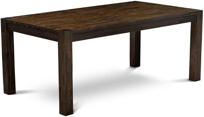 East West Furniture LM7-07-T Lismore Modern Dining Table - Rectangle Rustic Farmhouse Table, 40x72 Inch, Jacobean