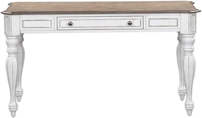 Liberty Furniture Industries Magnolia Manor Lift Top Writing Desk, W56 x D28 x H30, White